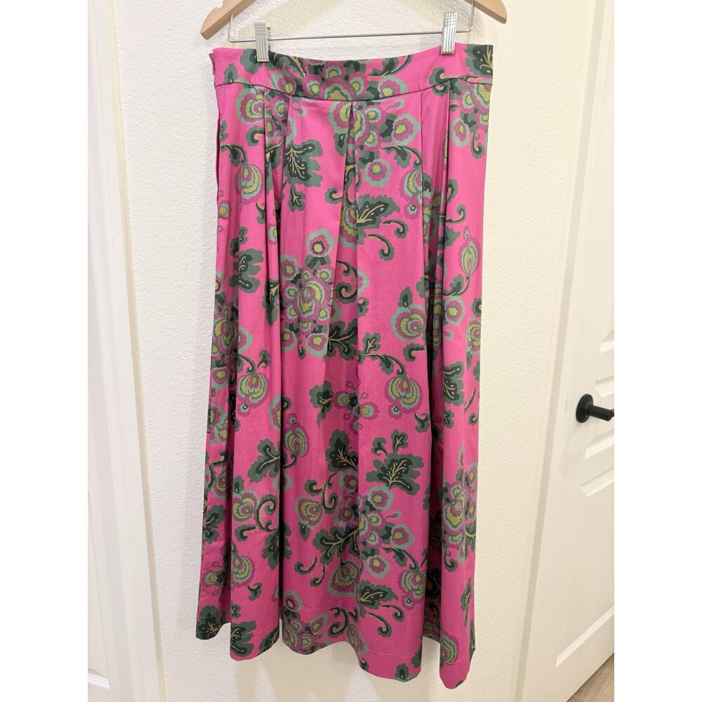 Boden Scarlett Floral Skirt Set Tank and Pleated Skirt - Size 10 - Excellent - Picture 6 of 12